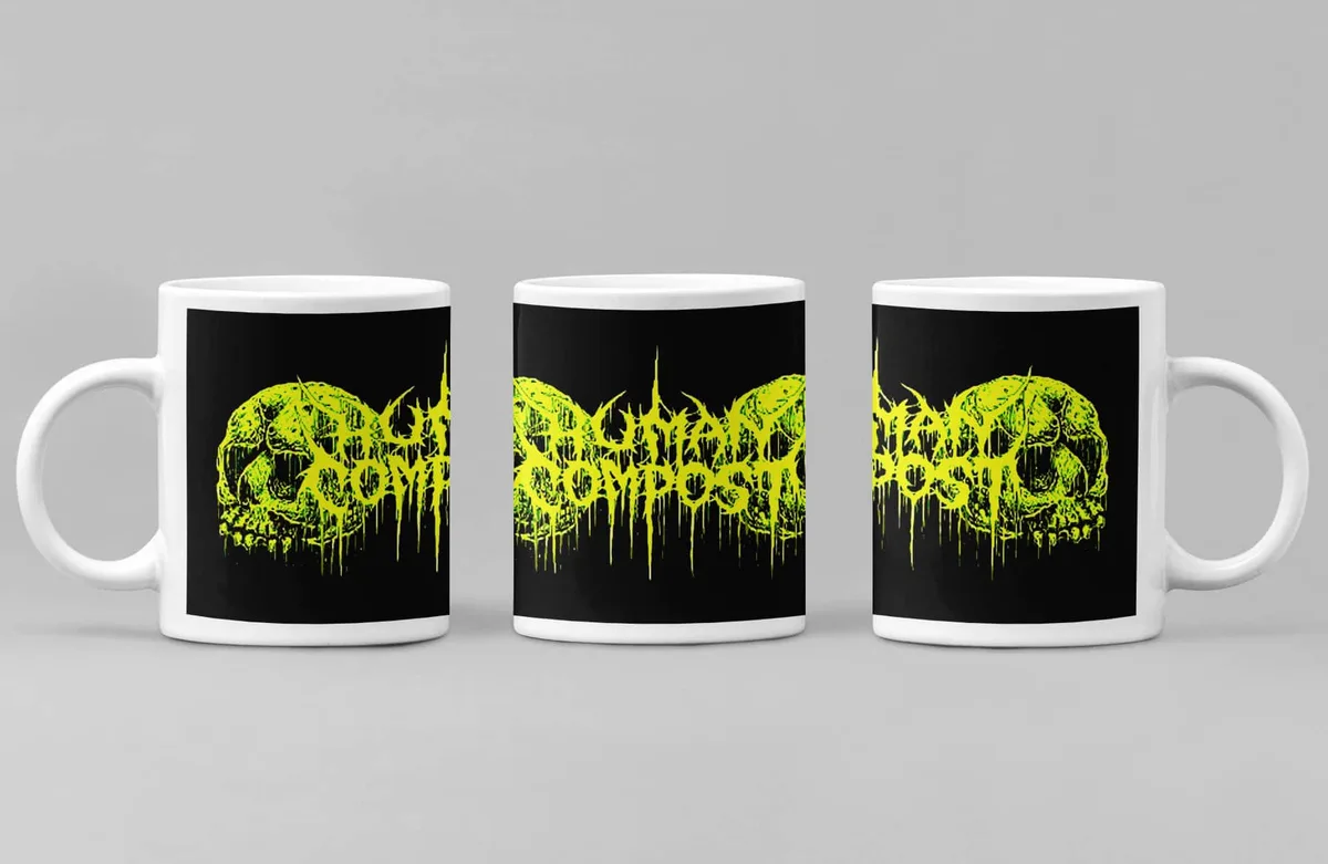 Human Compost Coffee Mug, Human Compost Logo Coffee Mug