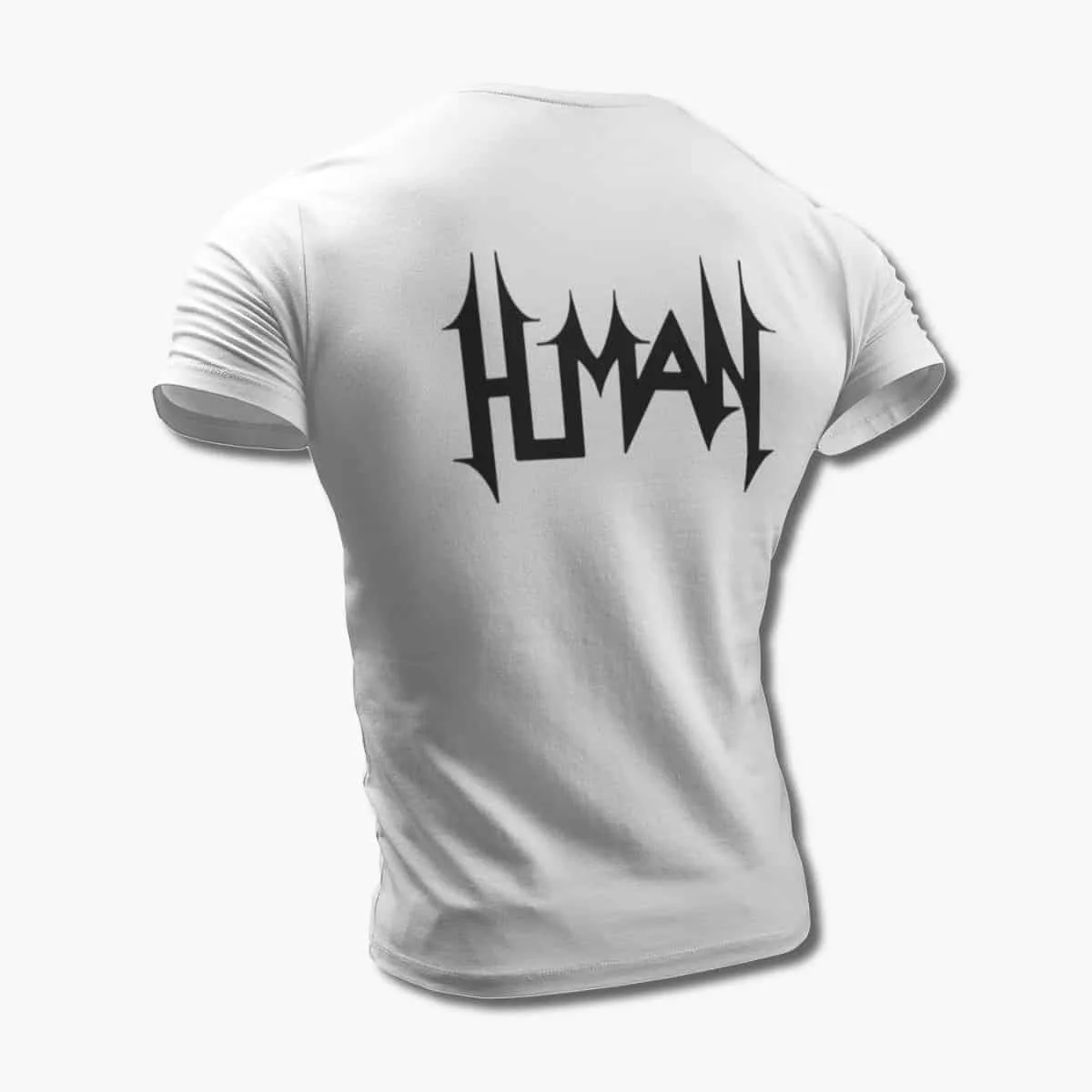 Human T-Shirt, Human Logo White T-Shirt, Technical Death Metal Merchandise