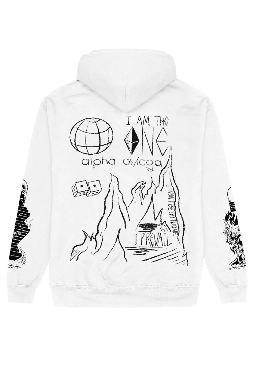I Prevail Alpha Omega White Hoodie