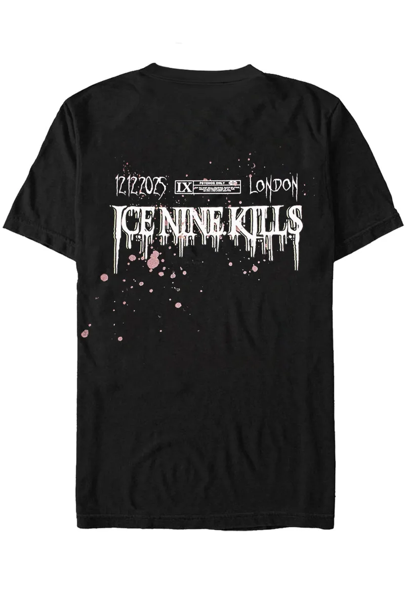 Ice Nine Kills Pop Up Stores 2025 London T-Shirt