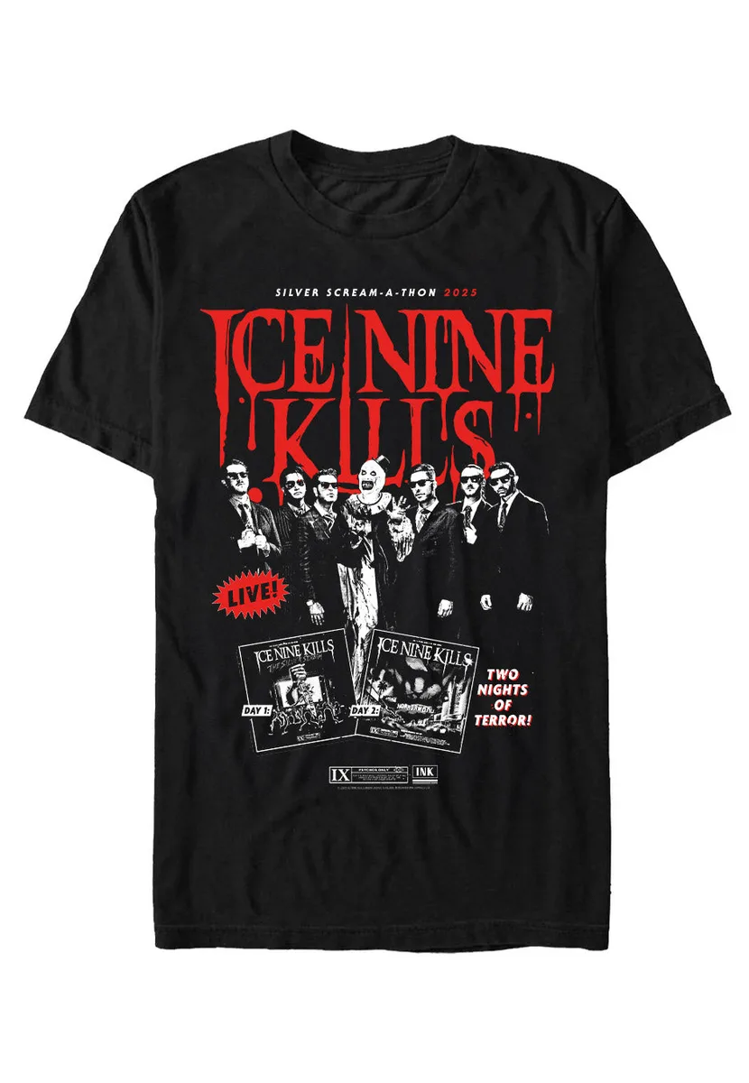 Ice Nine Kills Screamathon 2025 Tour T-Shirt