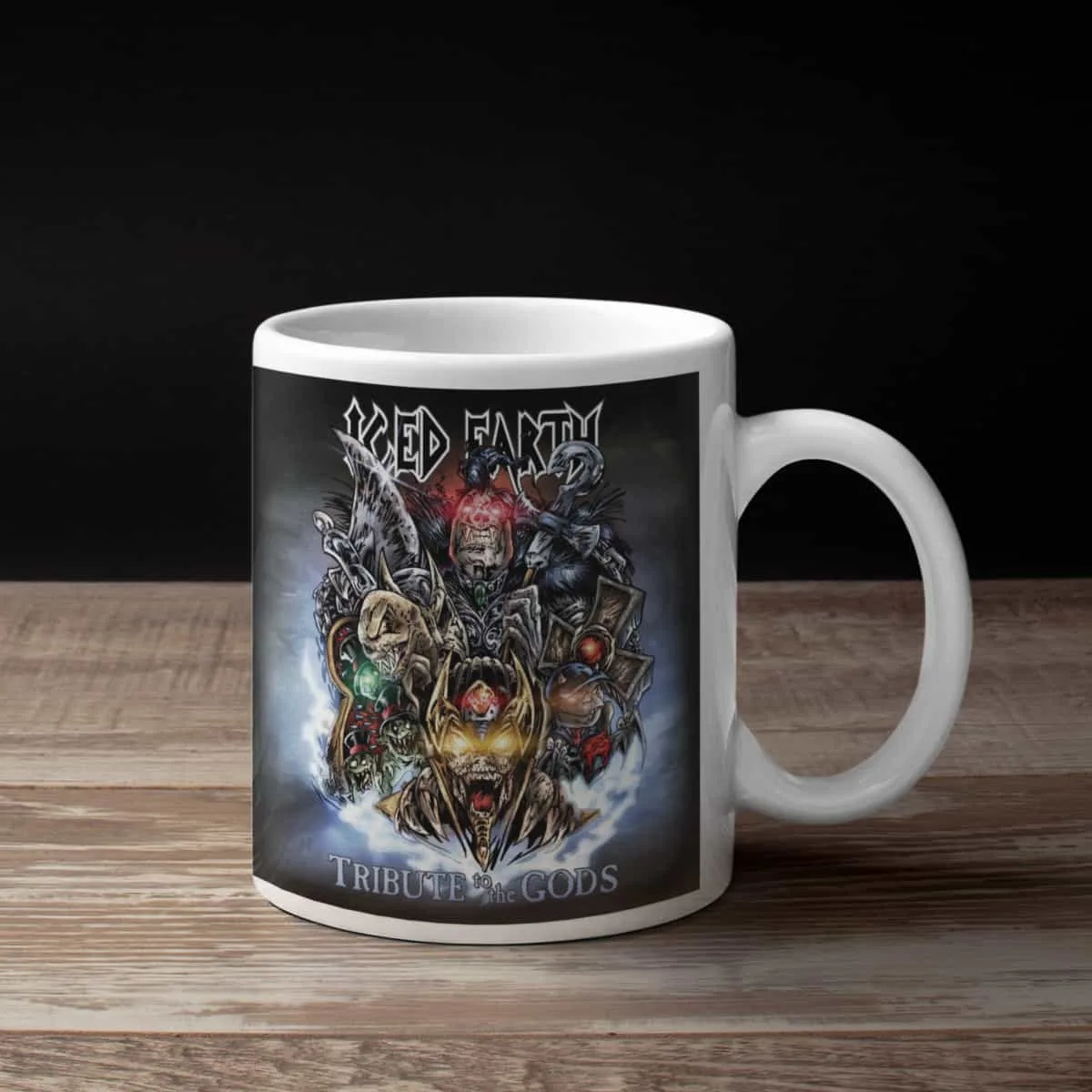 Iced Earth Coffee Mug, Iced Earth Tribute to the Gods Coffee Mug