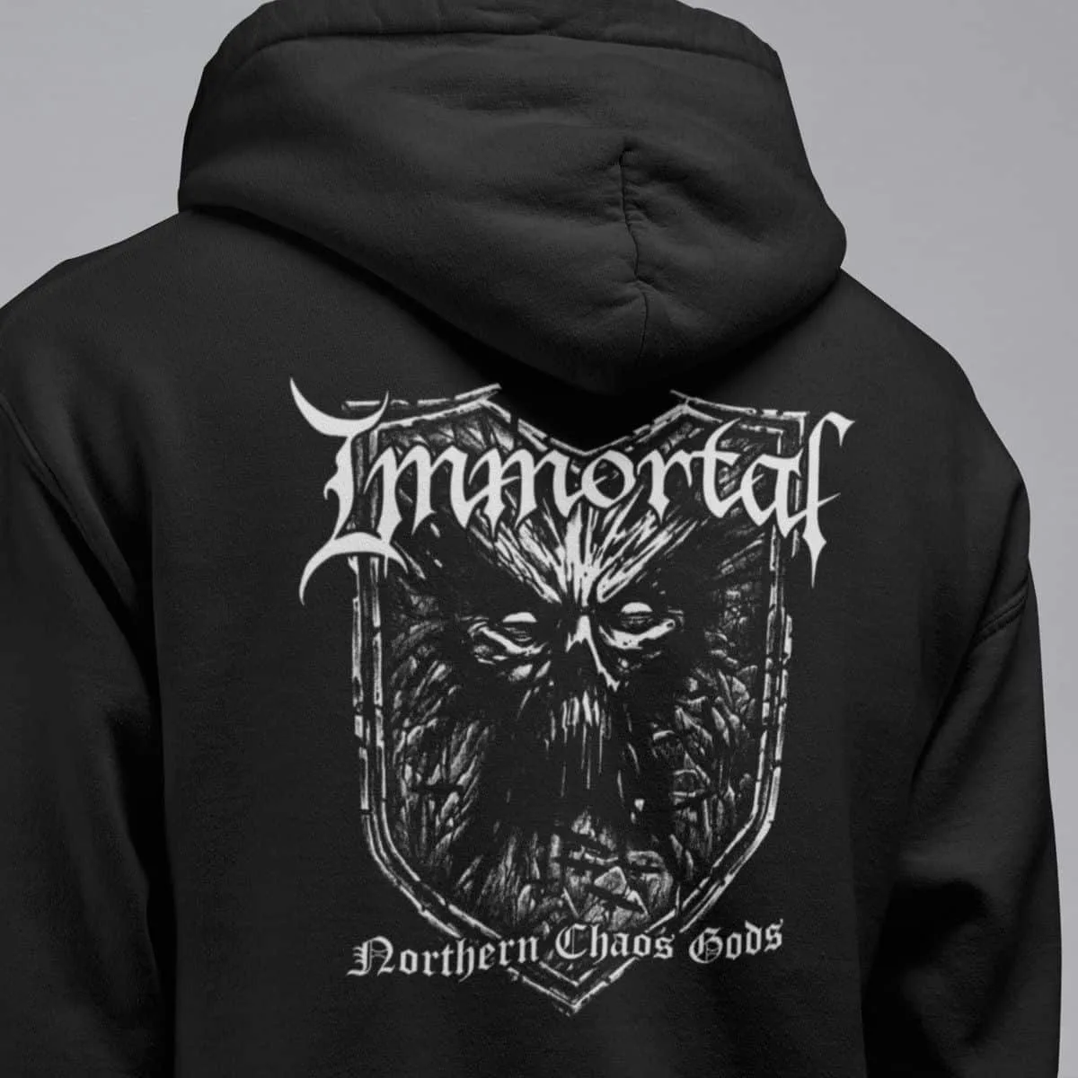 Immortal Hoodie, Immortal Northern Chaos Gods Hooded Sweatshirt, Black Metal Merch