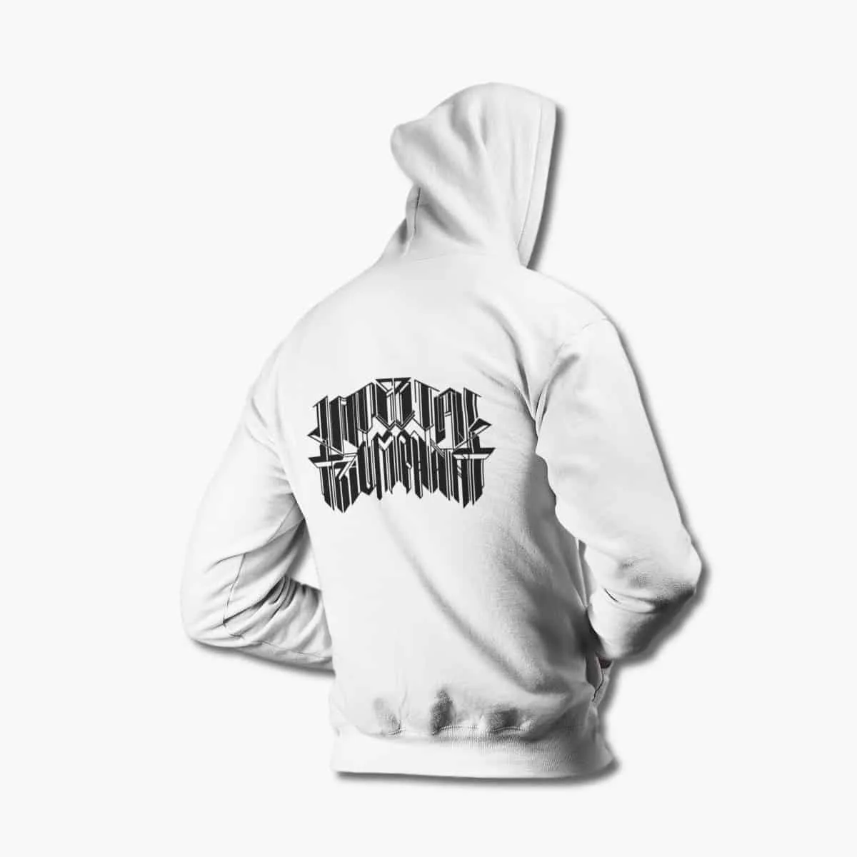 Imperial Triumphant Hoodie, Imperial Triumphant Logo White Hoodie, Technical Black Metal Merchandise