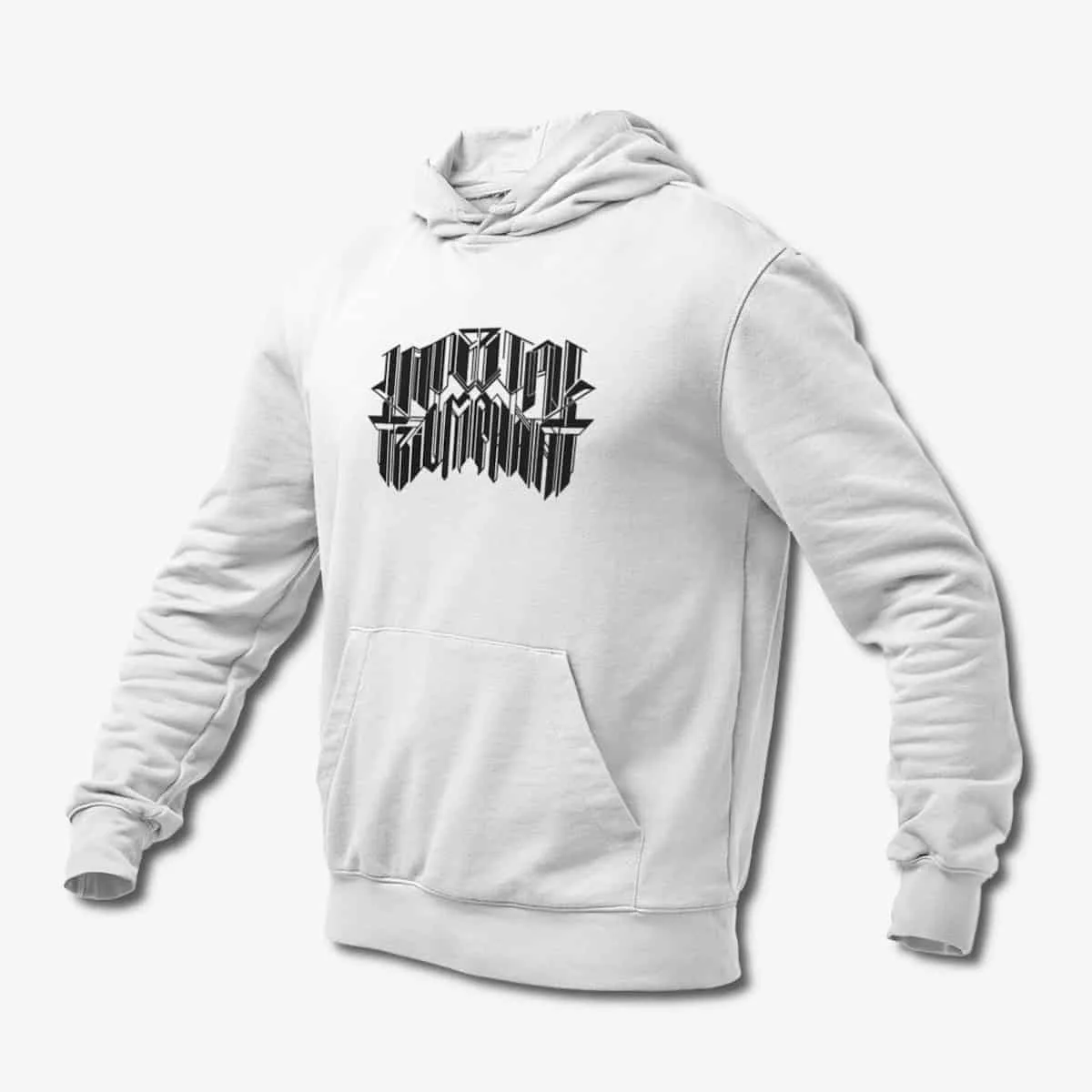 Imperial Triumphant Hoodie, Imperial Triumphant Logo White Hoodie, Technical Black Metal Merchandise