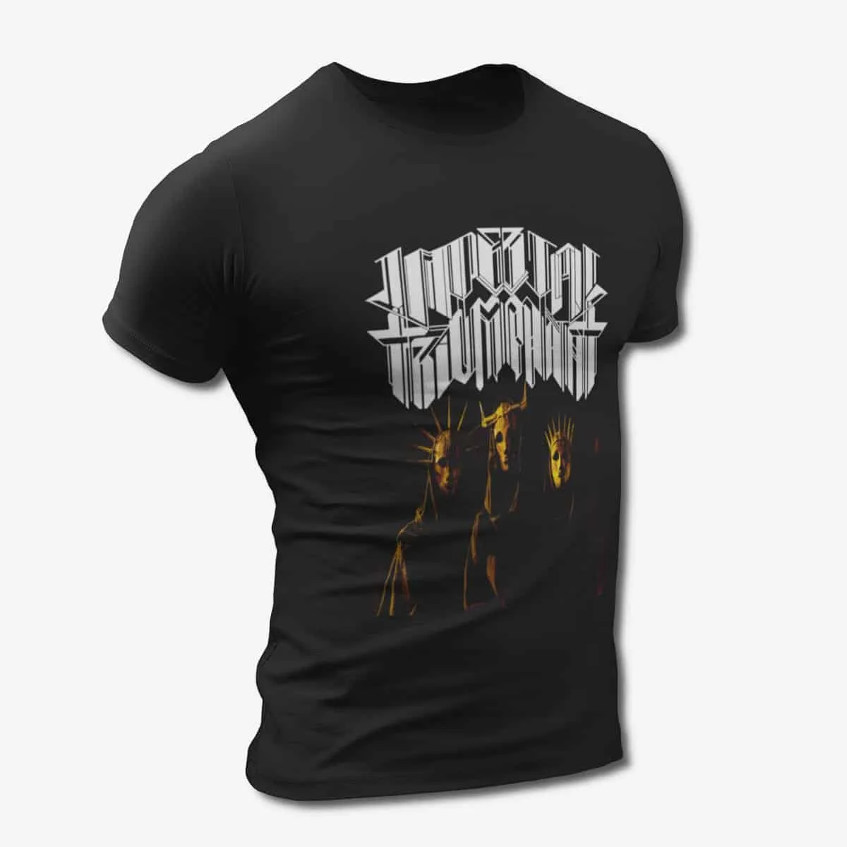 Imperial Triumphant T-Shirt, Imperial Triumphant Trio Black T-Shirt, Technical Black Metal Merchandise