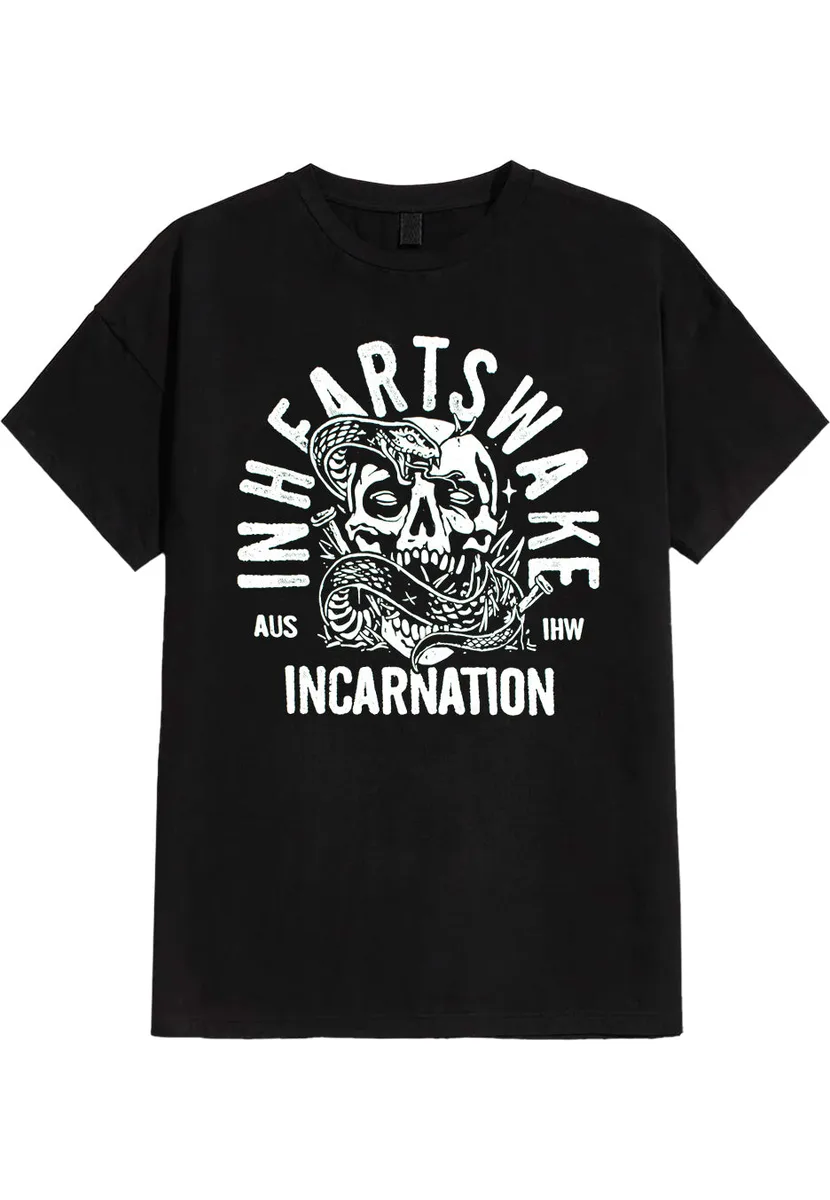 In Hearts Wake Snake Skull T-Shirt