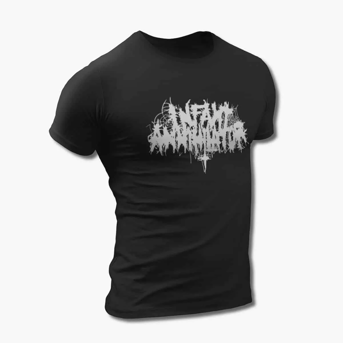 Infant Annihilator Band T-Shirt, Infant Annihilator Logo Black T-Shirt, Technical Deathcore Merchandise
