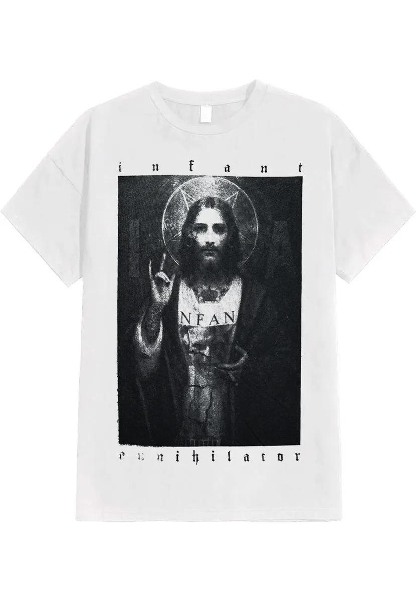 Infant Annihilator Jesus White T-Shirt