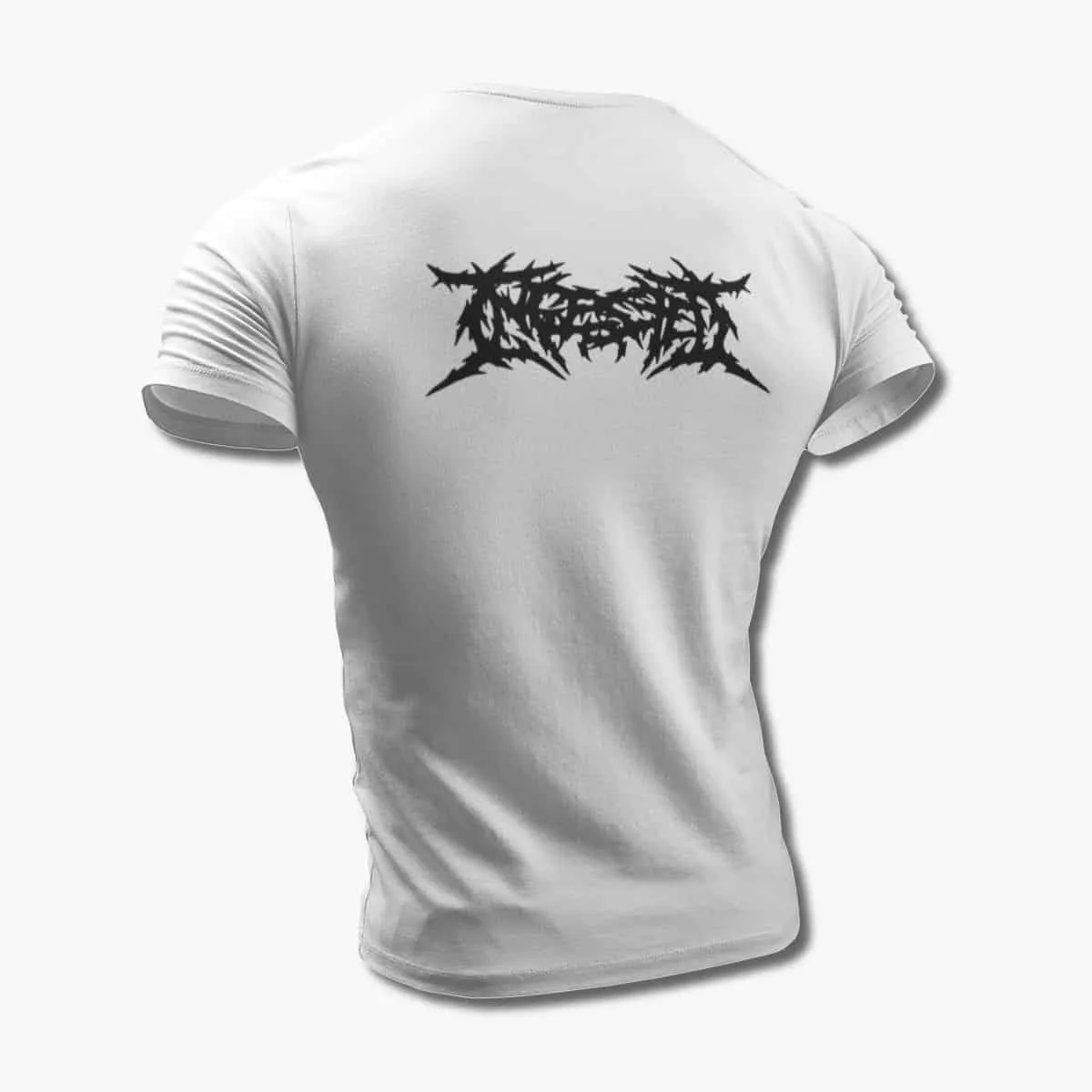 Ingested T-Shirt, Ingested Logo White T-Shirt, Brutal Death Metal Merchandise
