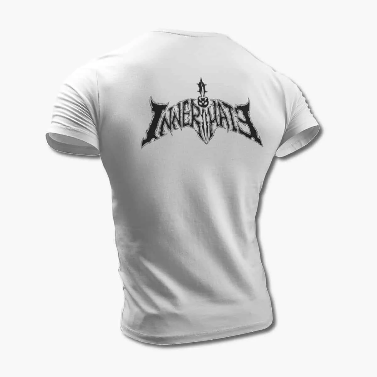 Inner Hate T-Shirt, Inner Hate Logo White T-Shirt, Thrash Metal Merchandise