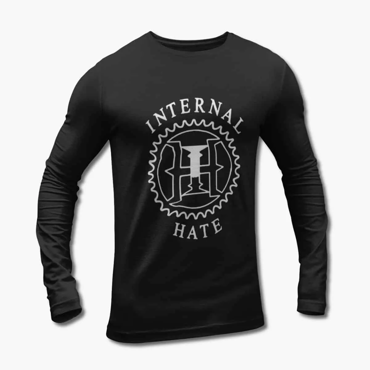 Internal Hate Long Sleeve T-Shirt, Internal Hate Logo Black Longsleeve T-Shirt, Thrash Metal Merchandise