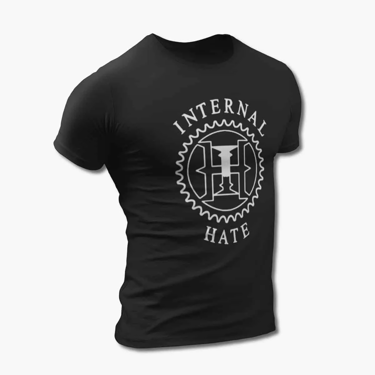 Internal Hate T-Shirt, Internal Hate Logo Black T-Shirt, Thrash Metal Merchandise