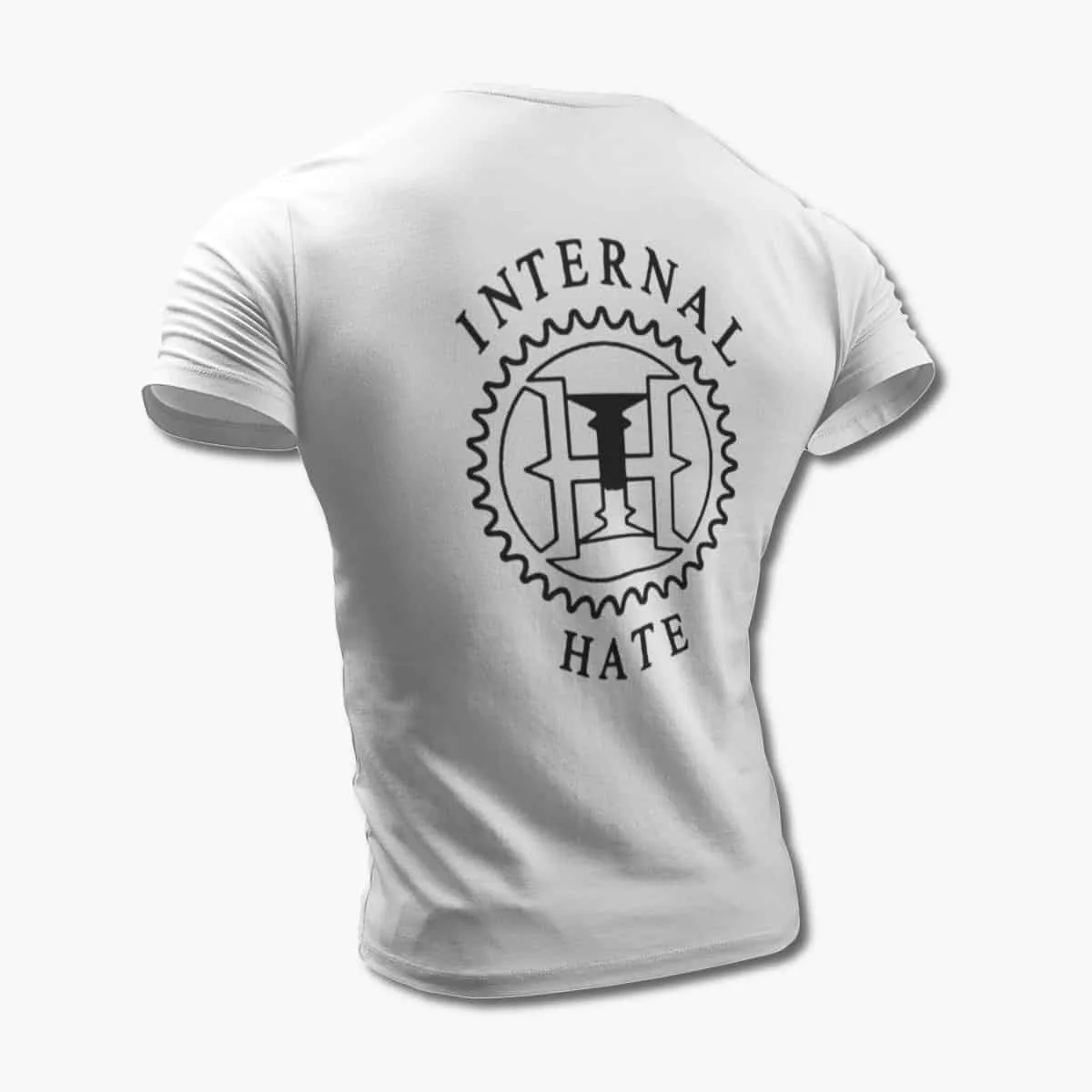 Internal Hate T-Shirt, Internal Hate Logo White T-Shirt, Thrash Metal Merchandise