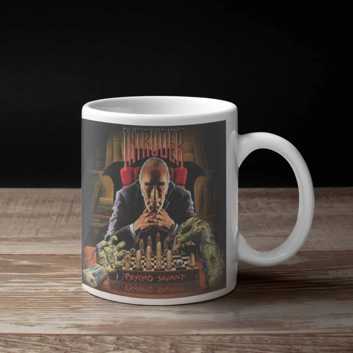 Intruder Coffee Mug, Intruder Psycho Savant Coffee Mug