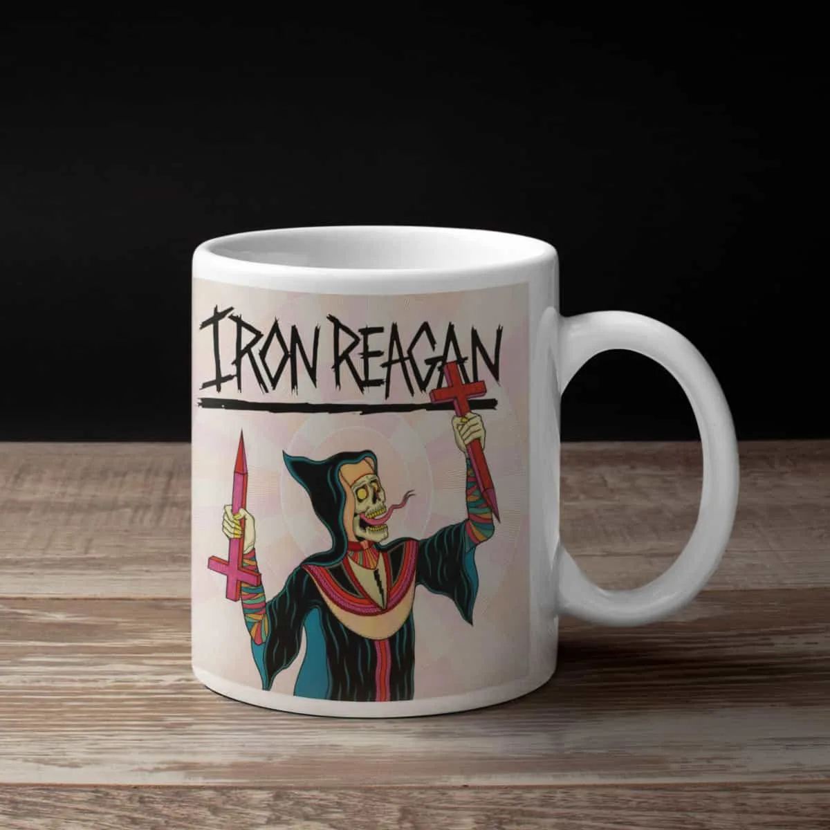 Iron Reagan Coffee Mug, Iron Reagan Crossover Ministry Coffee Mug