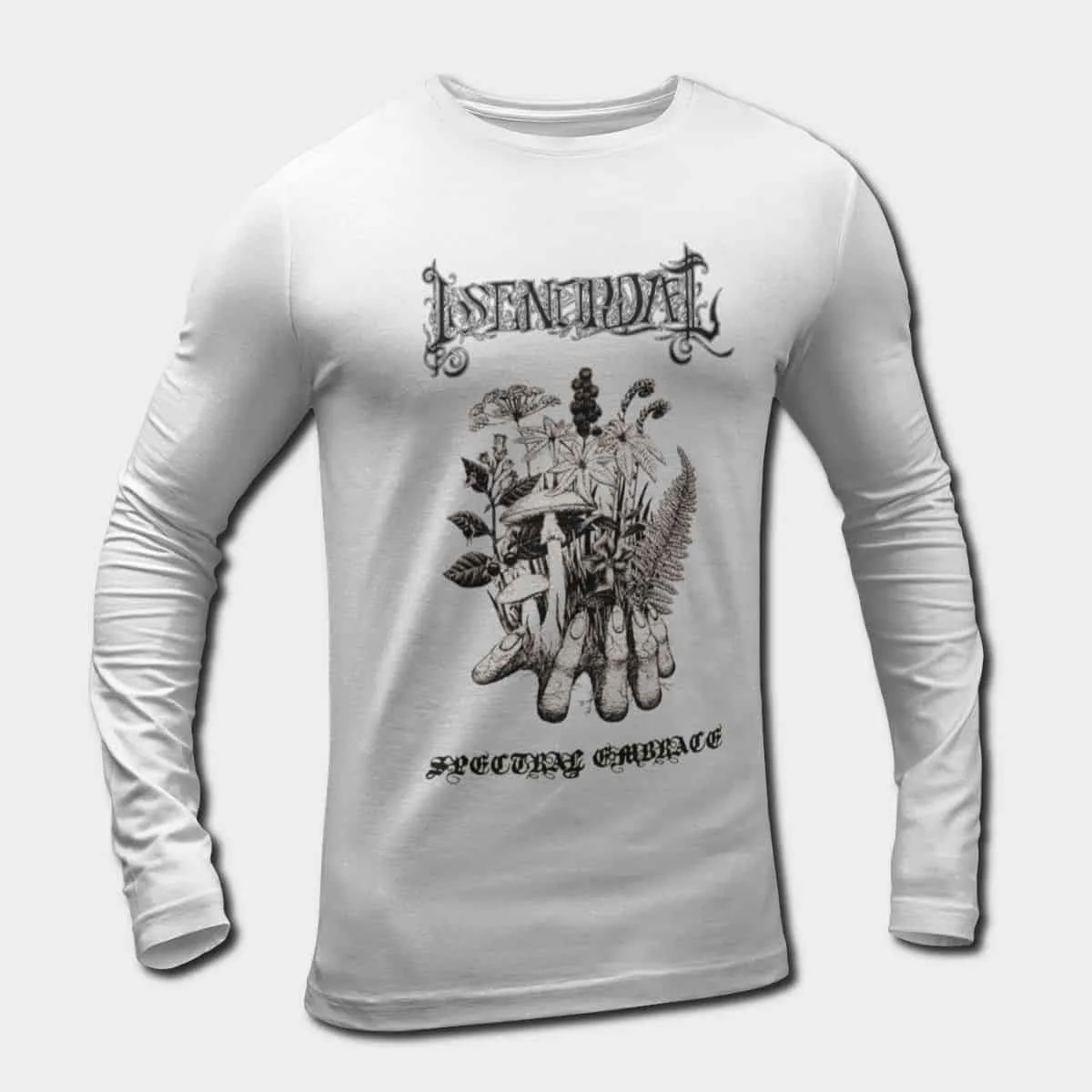 Isenordal Band Long Sleeve T-Shirt, Isenordal Spectral Embrace Longsleeve Tee, Pagan Black, Doom Metal Merch
