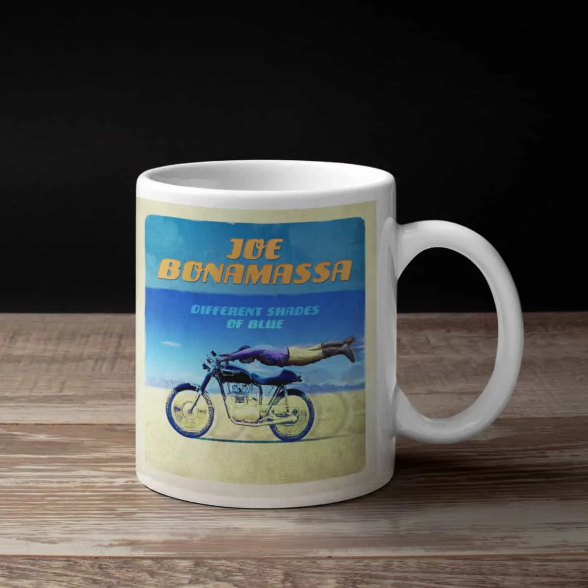 Joe Bonamassa Coffee Mug, Joe Bonamassa Different Shades of Blue Coffee Mug
