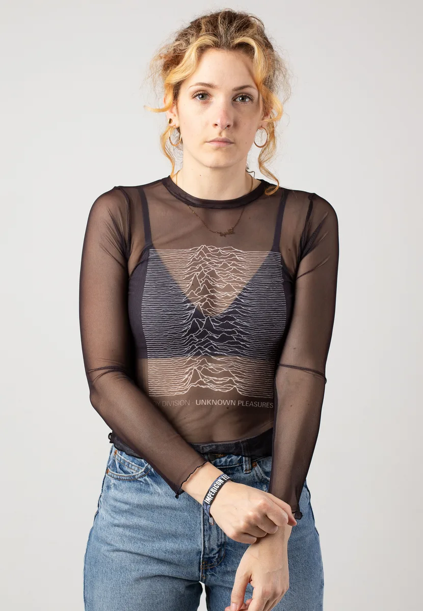 Joy Division Unkown Pleasures Ladies Long Sleeve