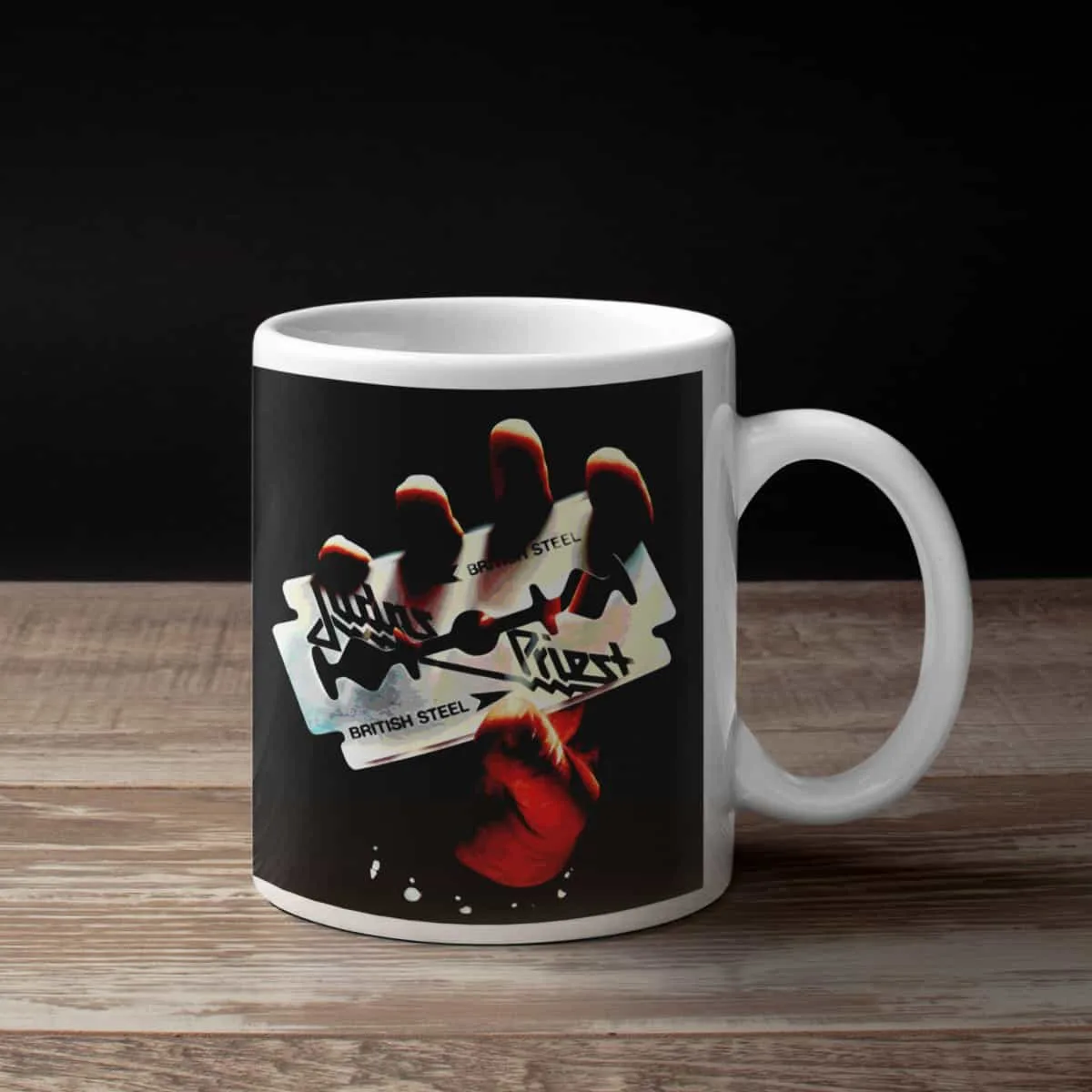 Judas Priest Coffee Mug, Judas Priest British Steel Coffee Mug