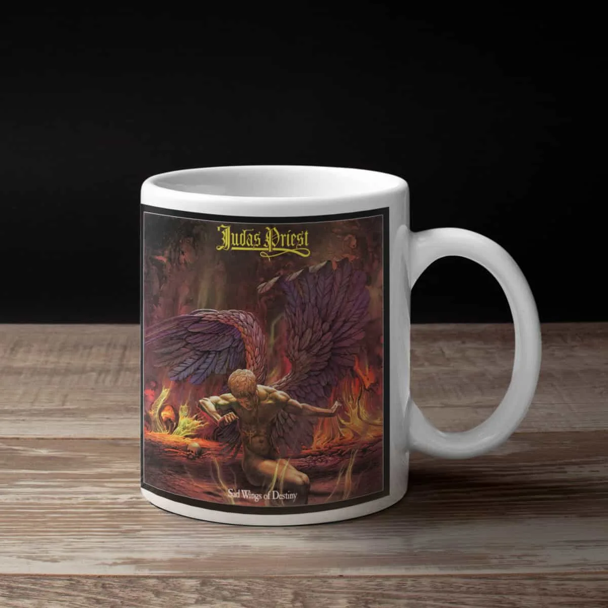 Judas Priest Coffee Mug, Judas Priest Sad Wings of Destiny Coffee Mug