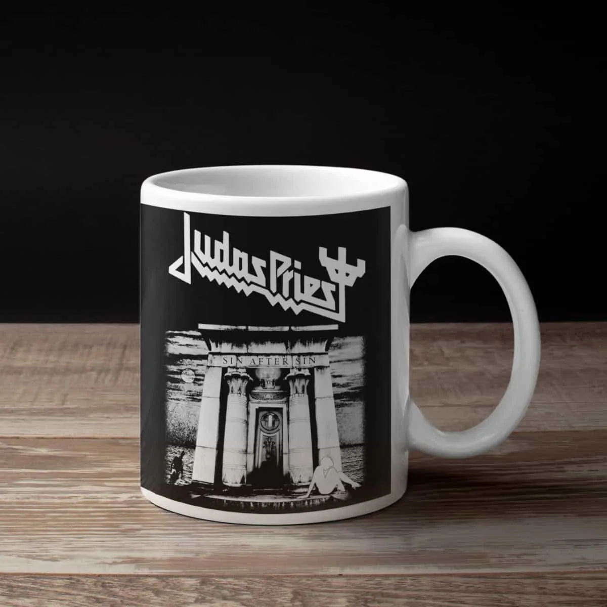 Judas Priest Coffee Mug, Judas Priest Sin After Sin Coffee Mug