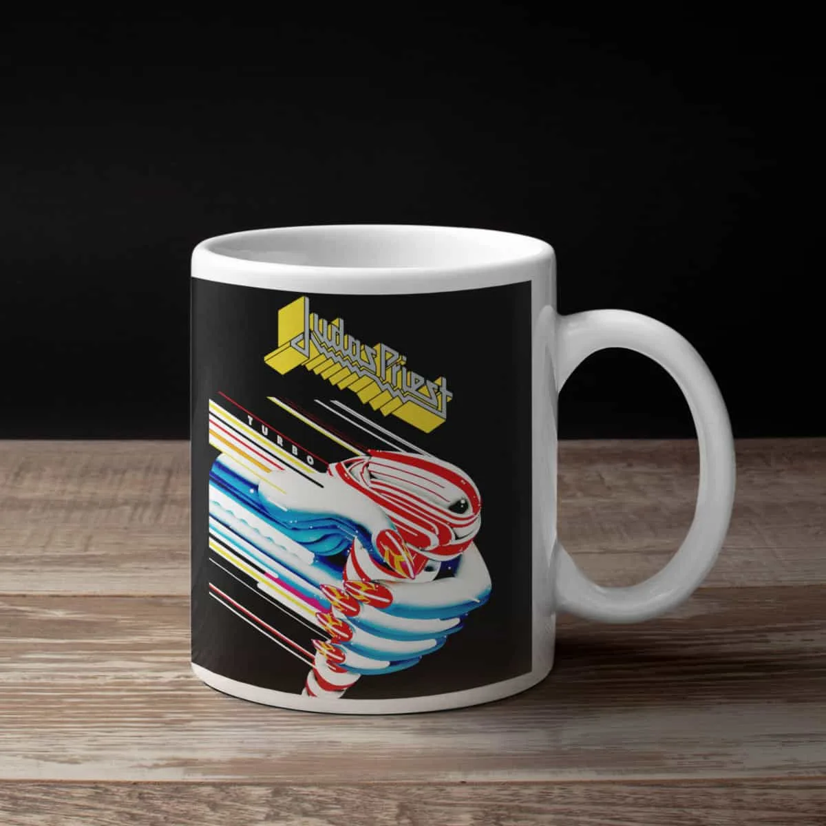 Judas Priest Coffee Mug, Judas Priest Turbo Coffee Mug
