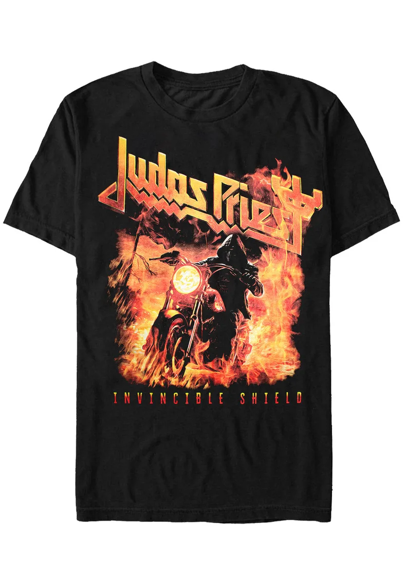 Judas Priest Invincible Shield Biker T-Shirt
