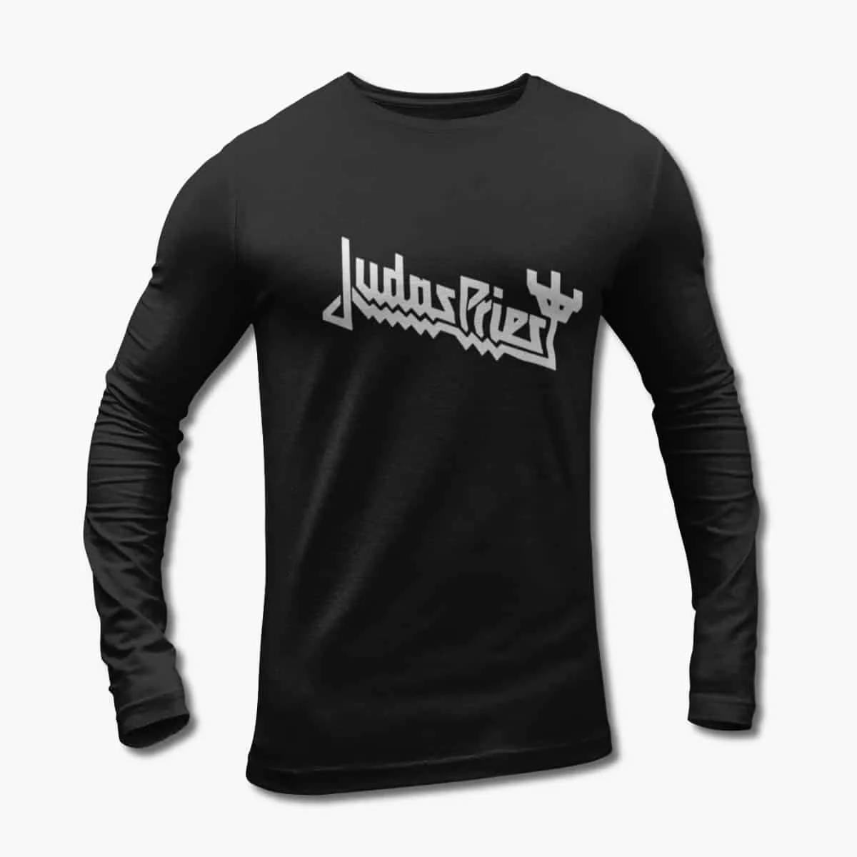 Judas Priest Long Sleeve T-Shirt, Judas Priest Logo Black Longsleeve T-Shirt, Heavy Metal Merchandise