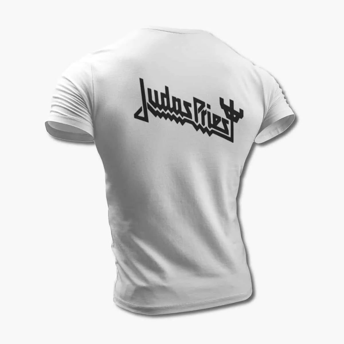 Judas Priest T-Shirt, Judas Priest Logo White T-Shirt, Heavy Metal Merchandise