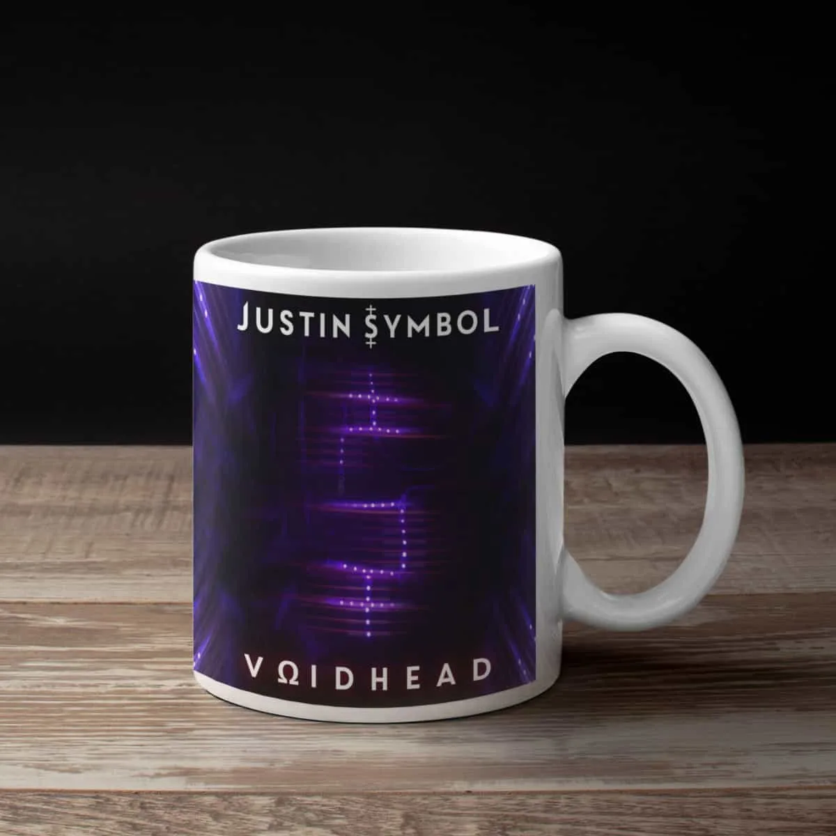 Justin Symbol Coffee Mug, Justin Symbol Voidhead Coffee Mug