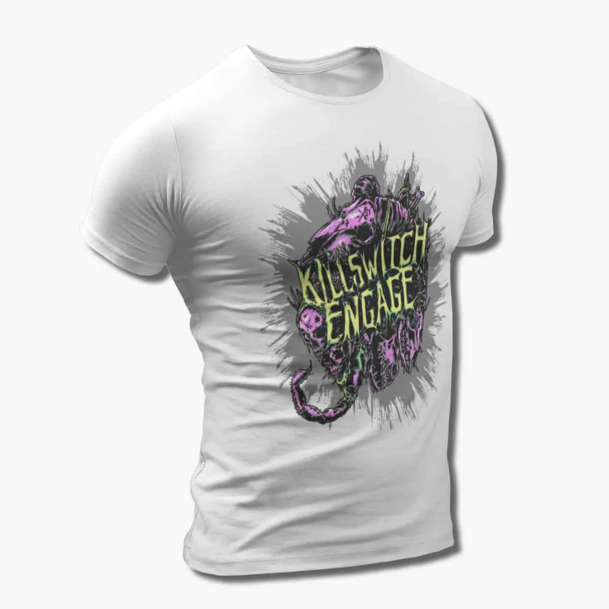 Killswitch Engage Band T-Shirt, Killswitch Engage Artwork Black T-Shirt, Metalcore Merchandise