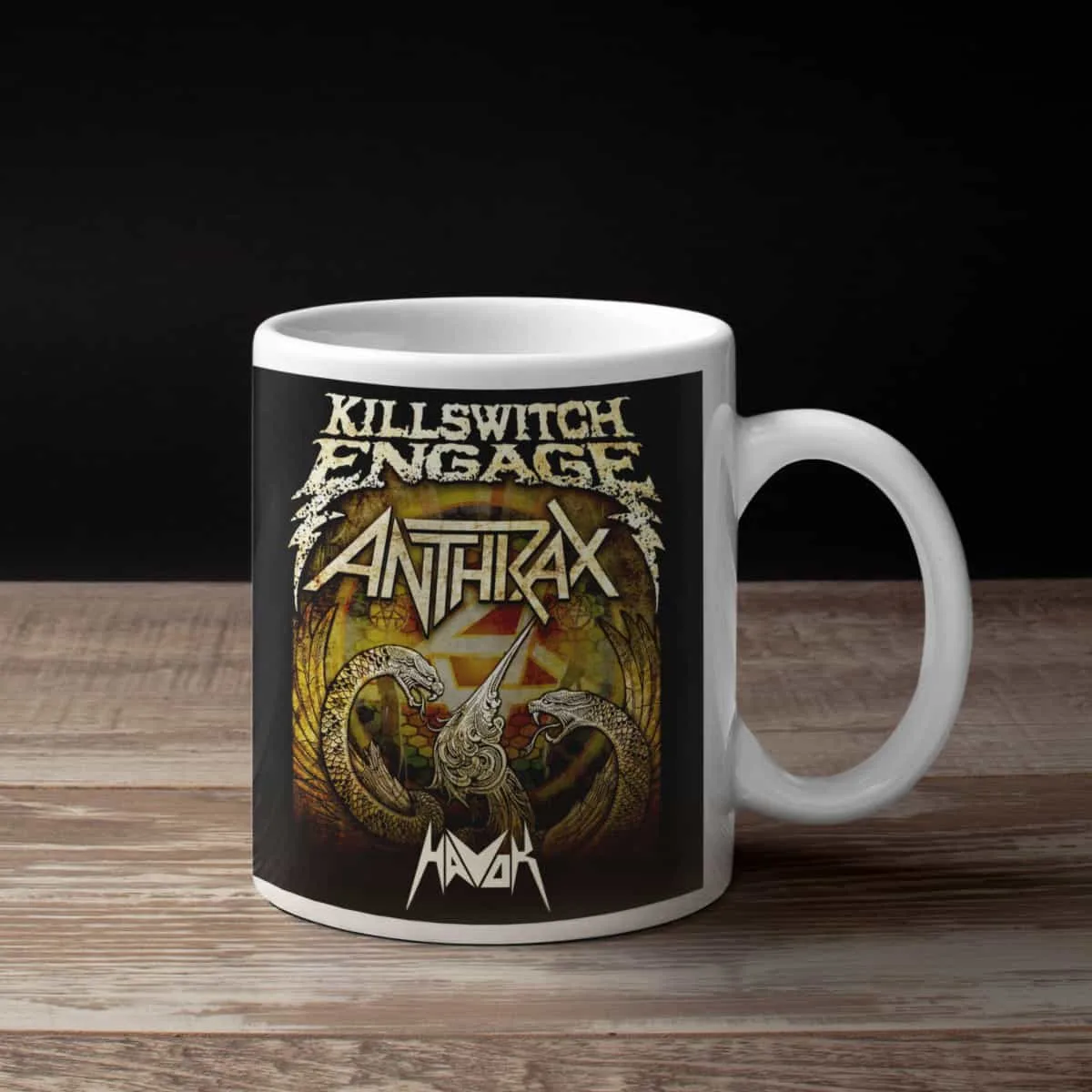 Killswitch Engage Coffee Mug, Killswitch Engage Anthrax Coffee Mug