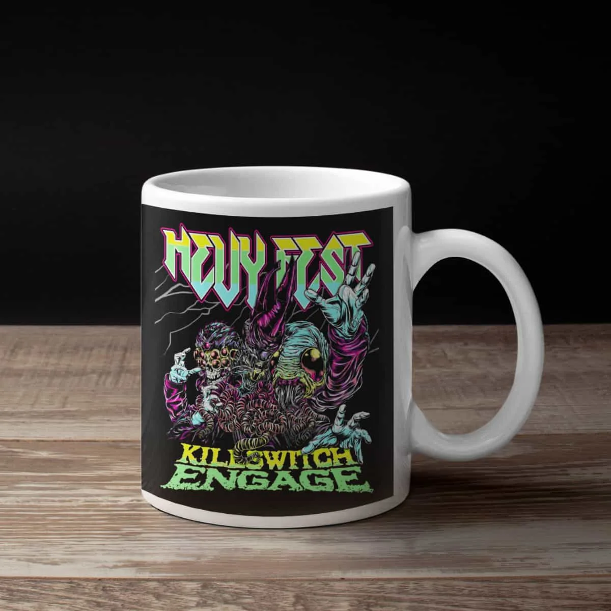 Killswitch Engage Coffee Mug, Killswitch Engage Hevy Fest Coffee Mug