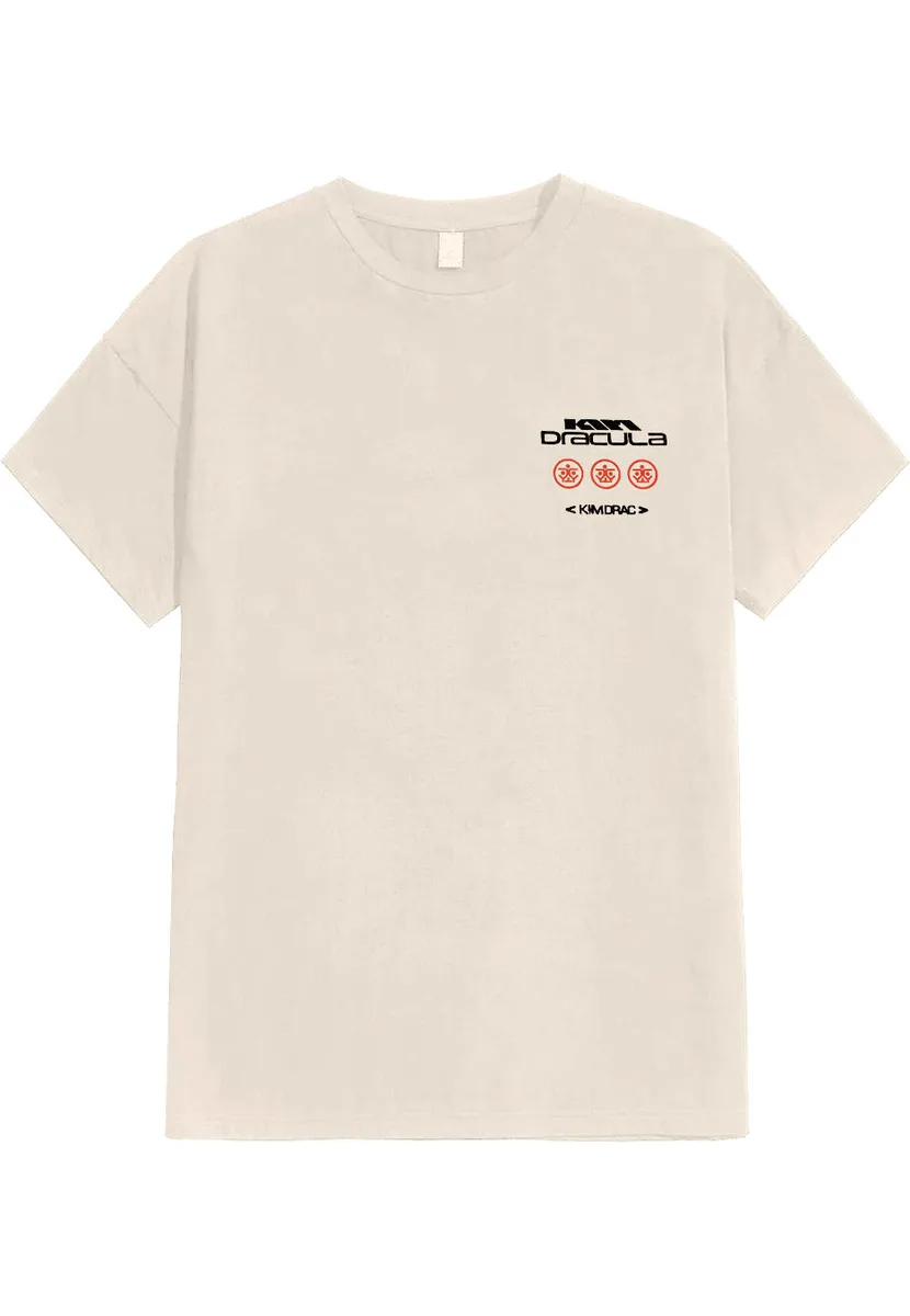 Kim Dracula Drown Natural T-Shirt