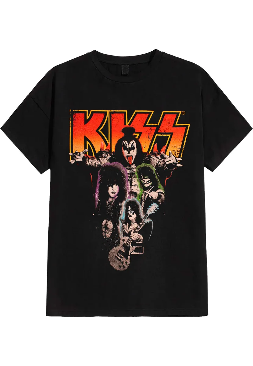 Kiss Neon Band T-Shirt