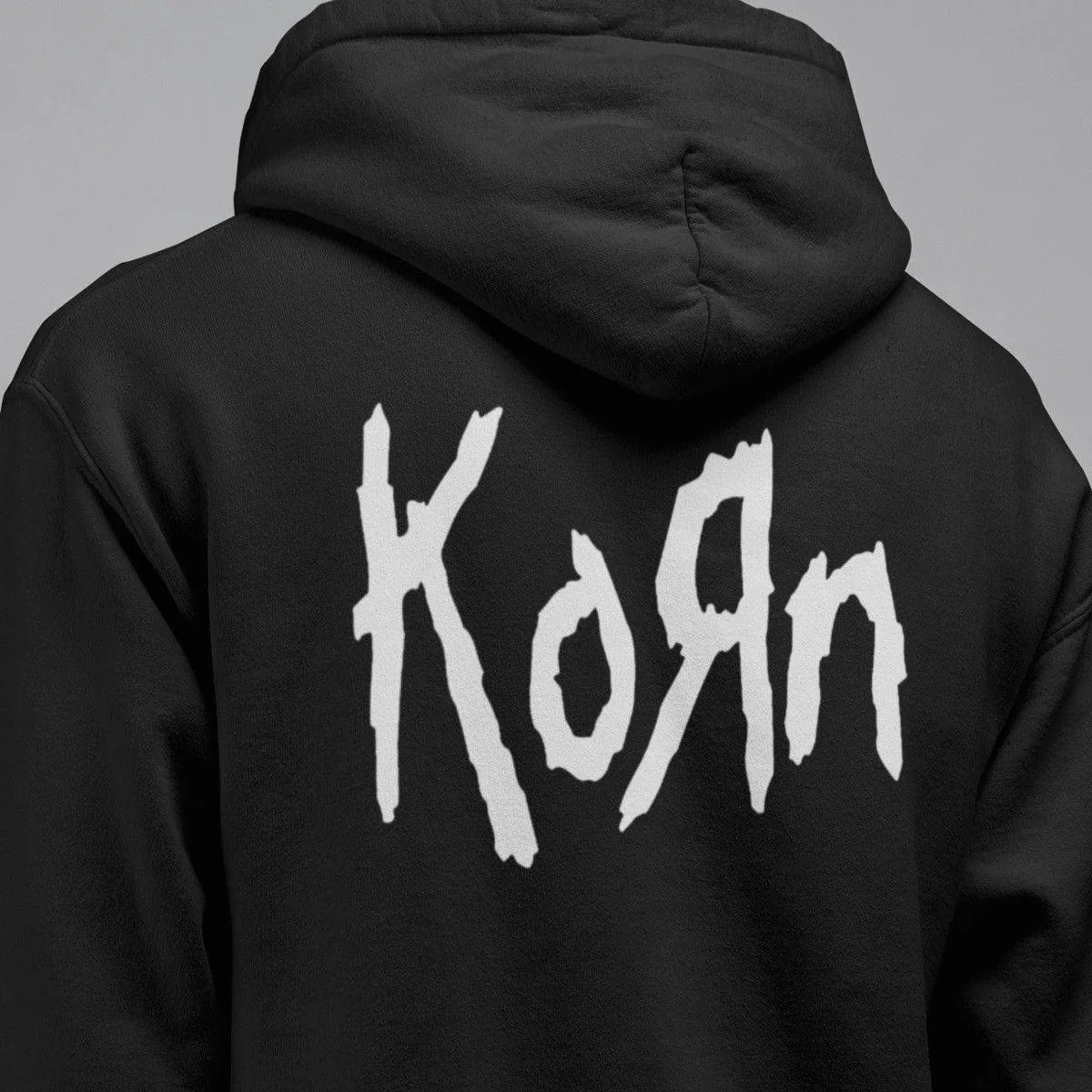 Korn Band Hoodie, Korn Logo Hooded Sweatshirt, Nu Metal, Alternative Metal Merch