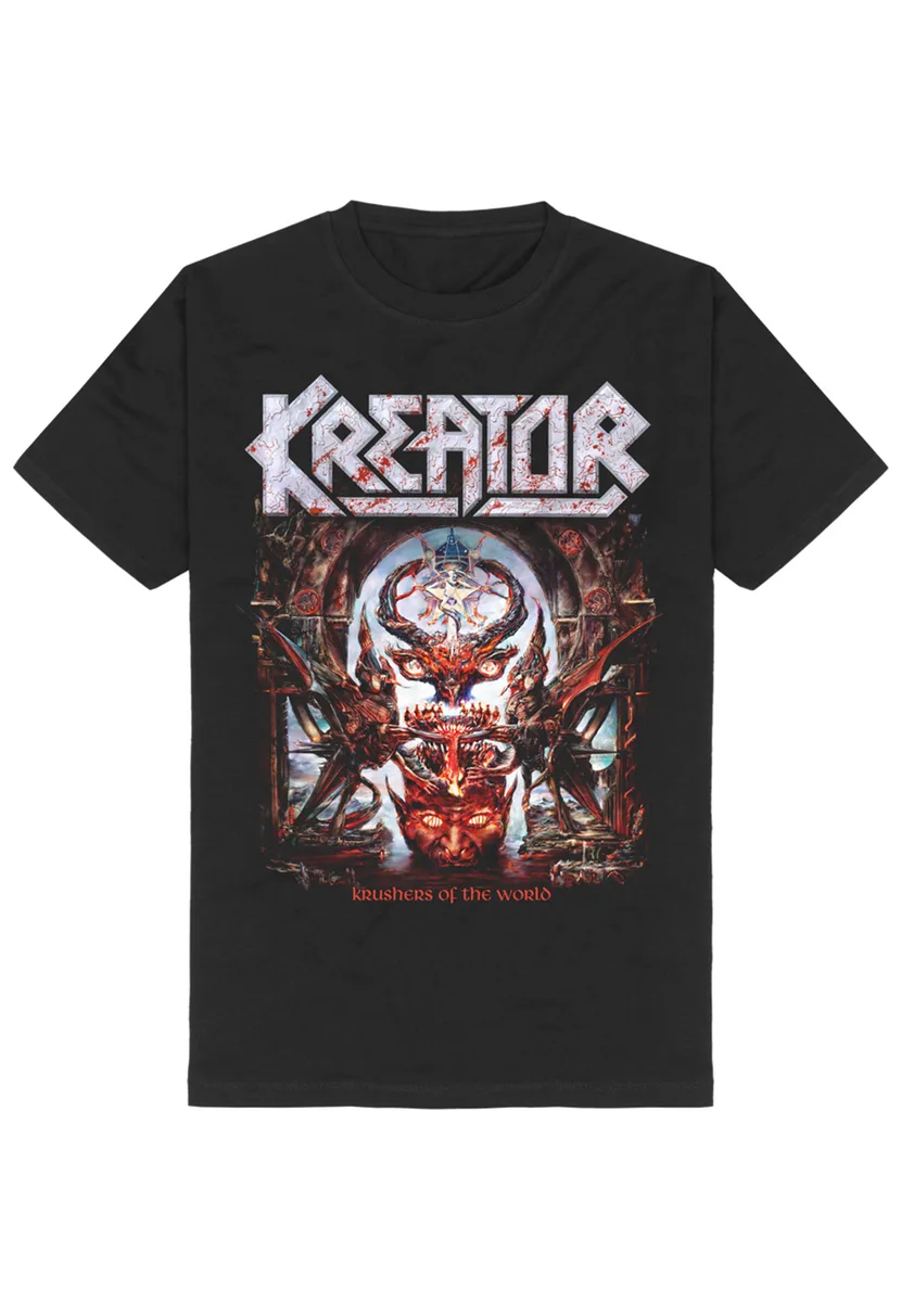 Kreator Krushers Of The World Album Cover T-Shirt