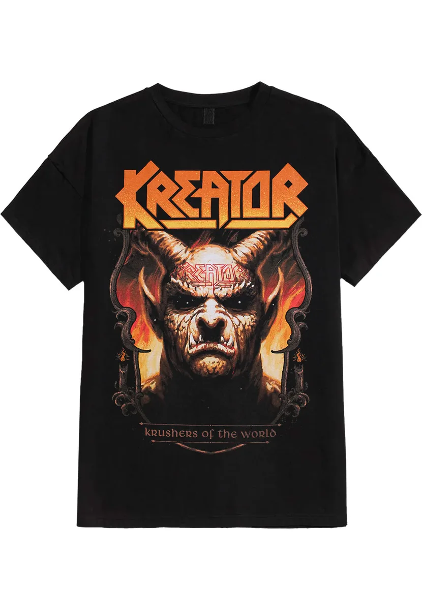 Kreator Krushers Of The World Demon Crest T-Shirt