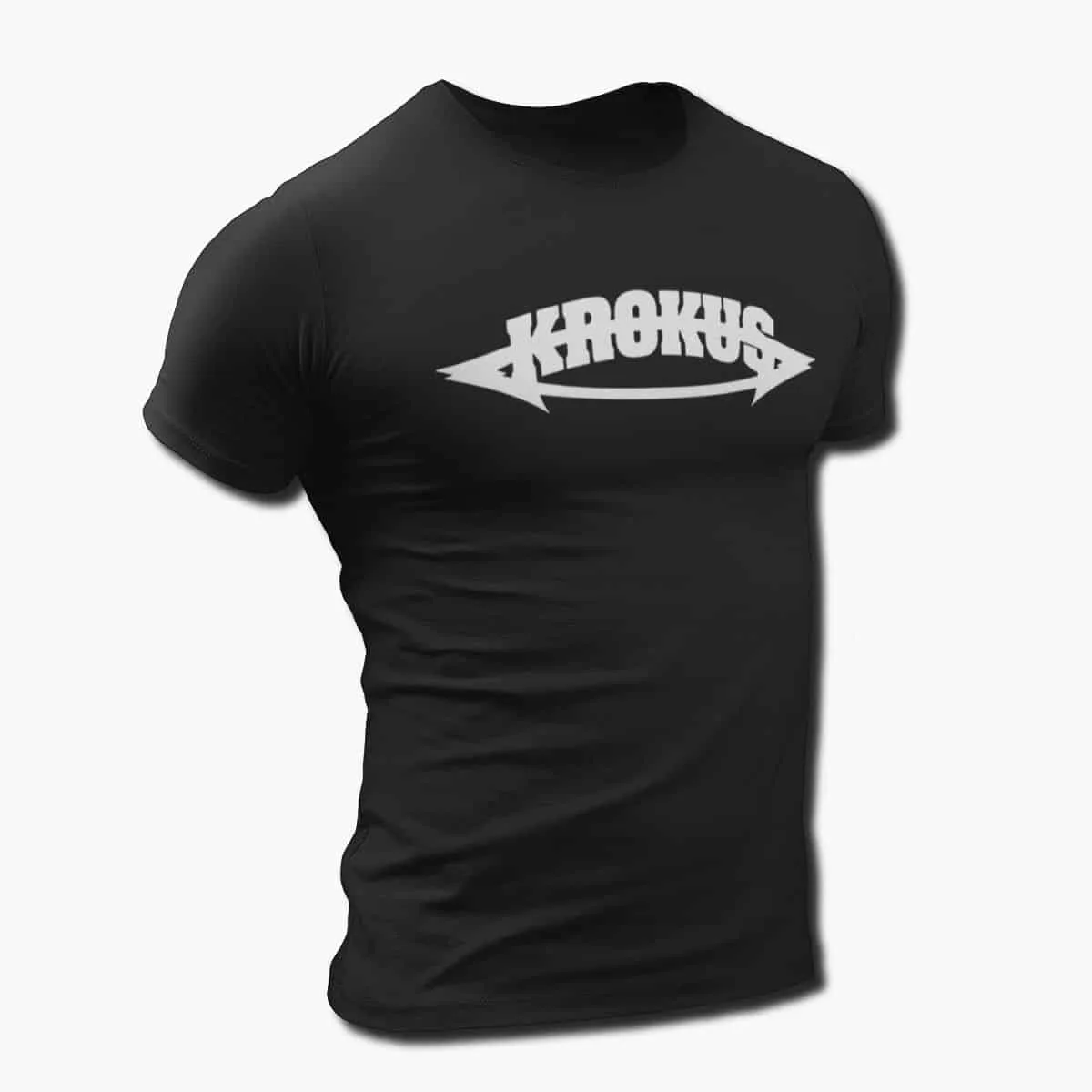 Krokus Band T-Shirt, Krokus Logo T-Shirt, Progressive Rock, Heavy Metal, Hard Rock Merchandise
