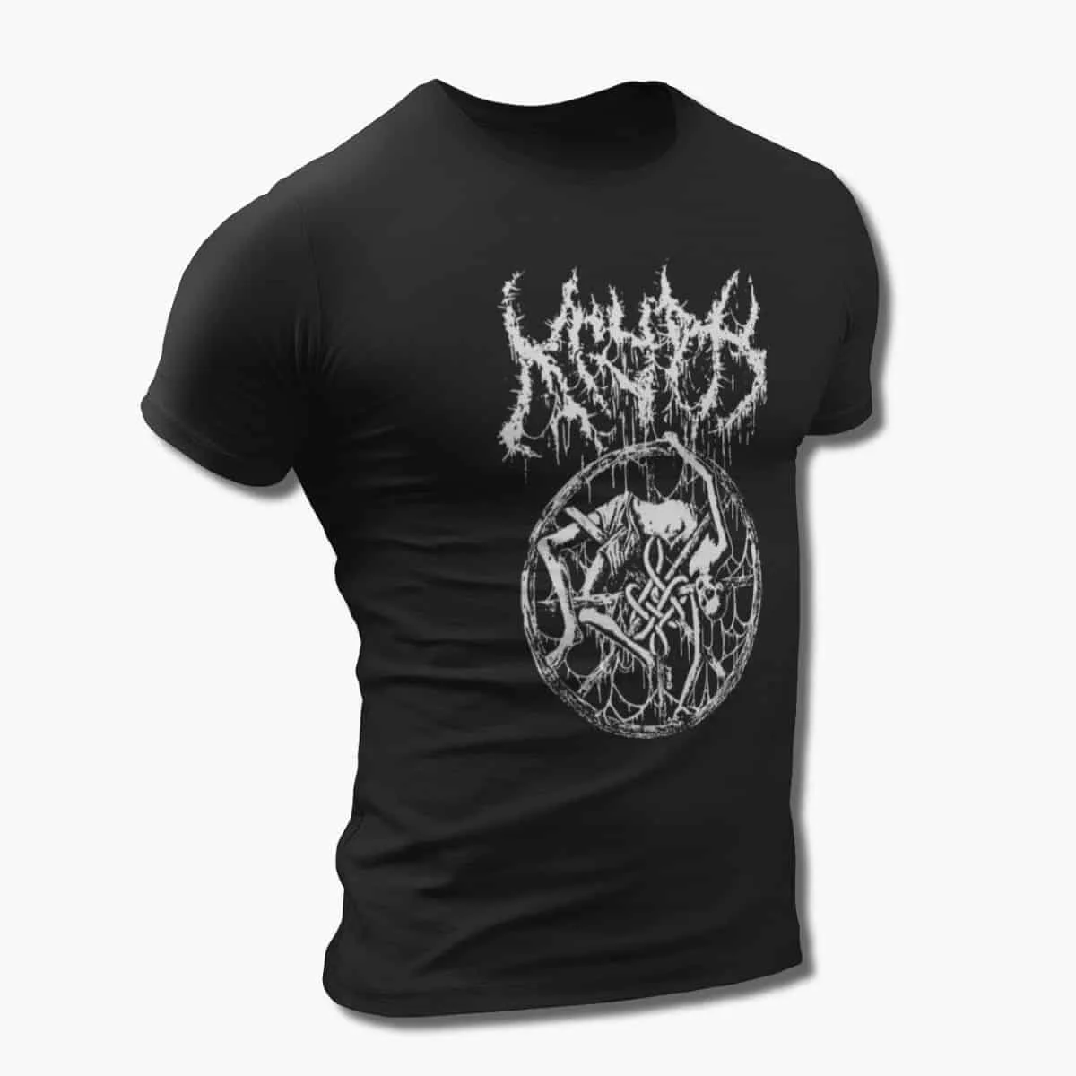 Krypts Band T-Shirt, Krypts Logo Artwork Tee, Death Metal Merch