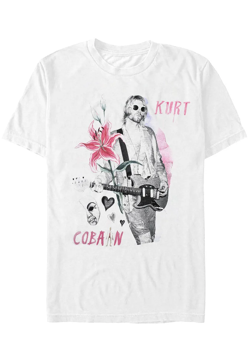 Kurt Cobain Flowers T-Shirt