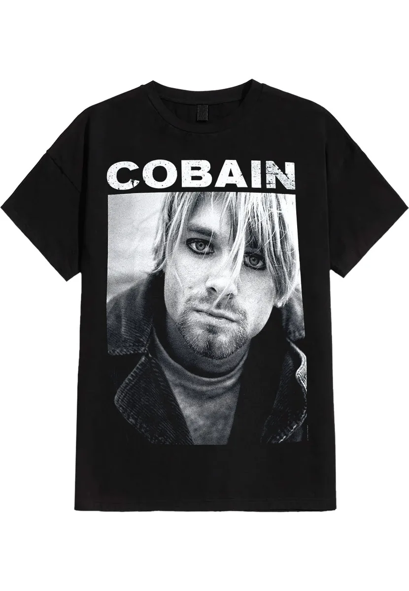 Kurt Cobain Kurt B/W Photo T-Shirt