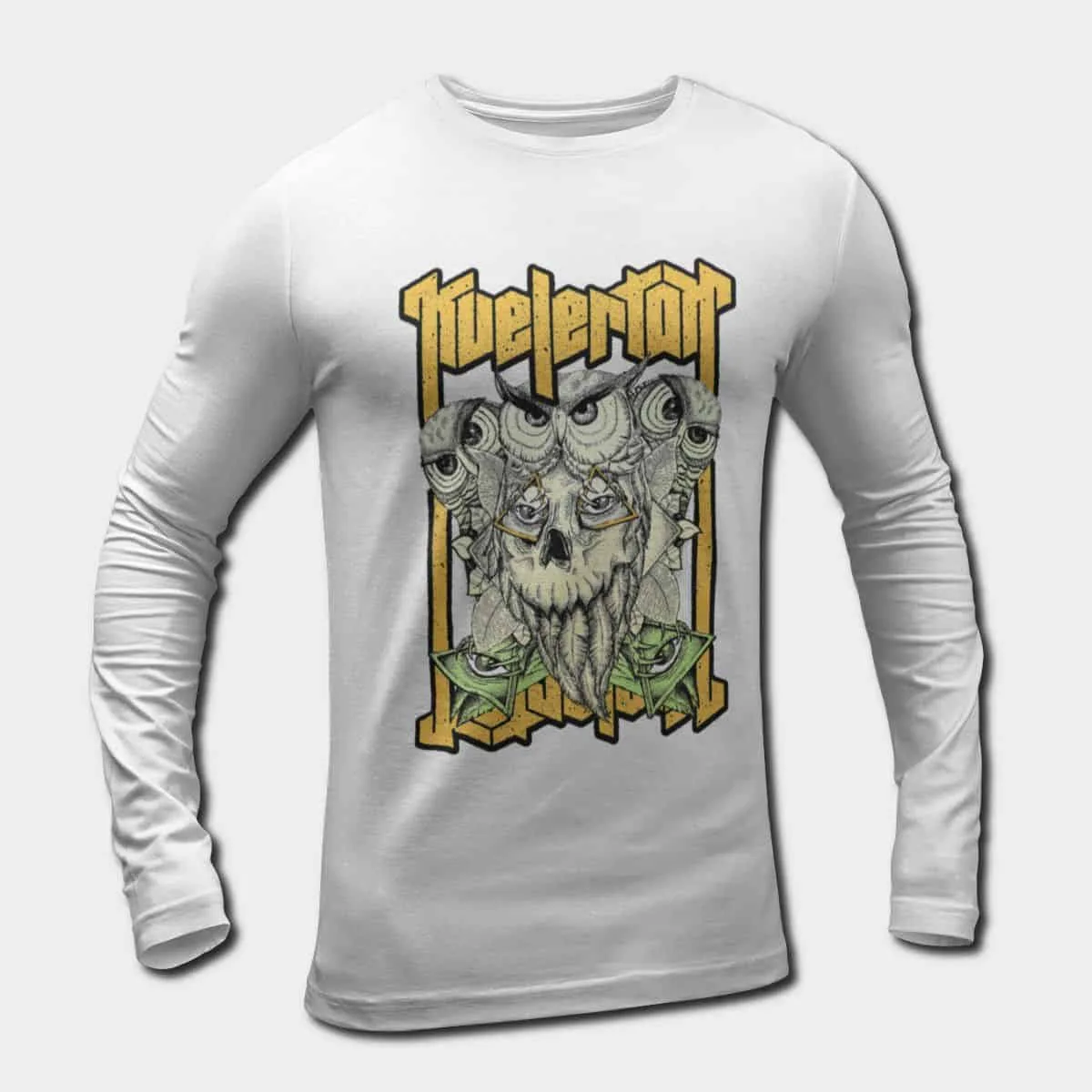 Kvelertak Band Long Sleeve T-Shirt, Kvelertak Owl Artwork Longsleeve Tee, Heavy Metal Merch