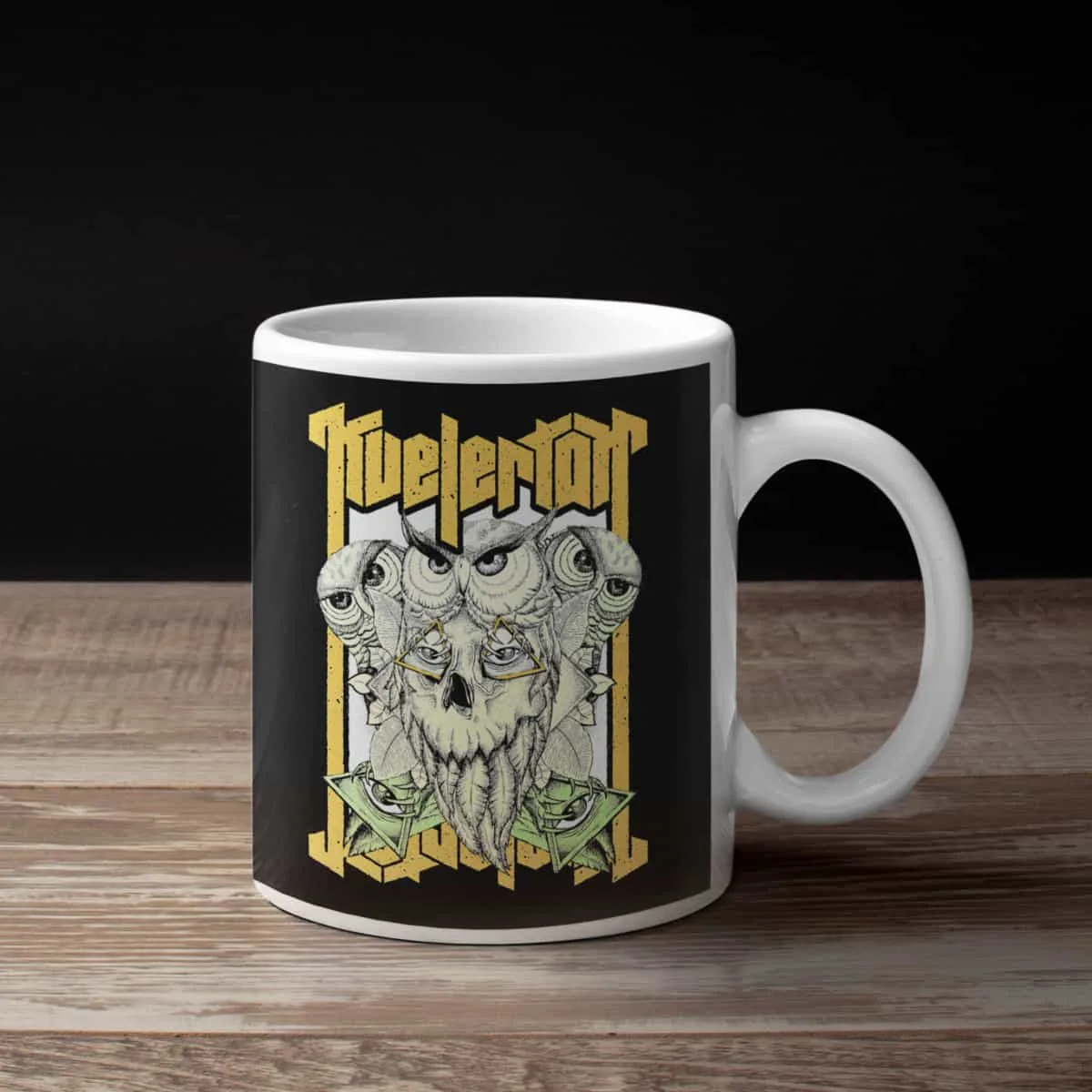 Kvelertak Owl Coffee Mug, Kvelertak Owl Artwork Coffee Mug