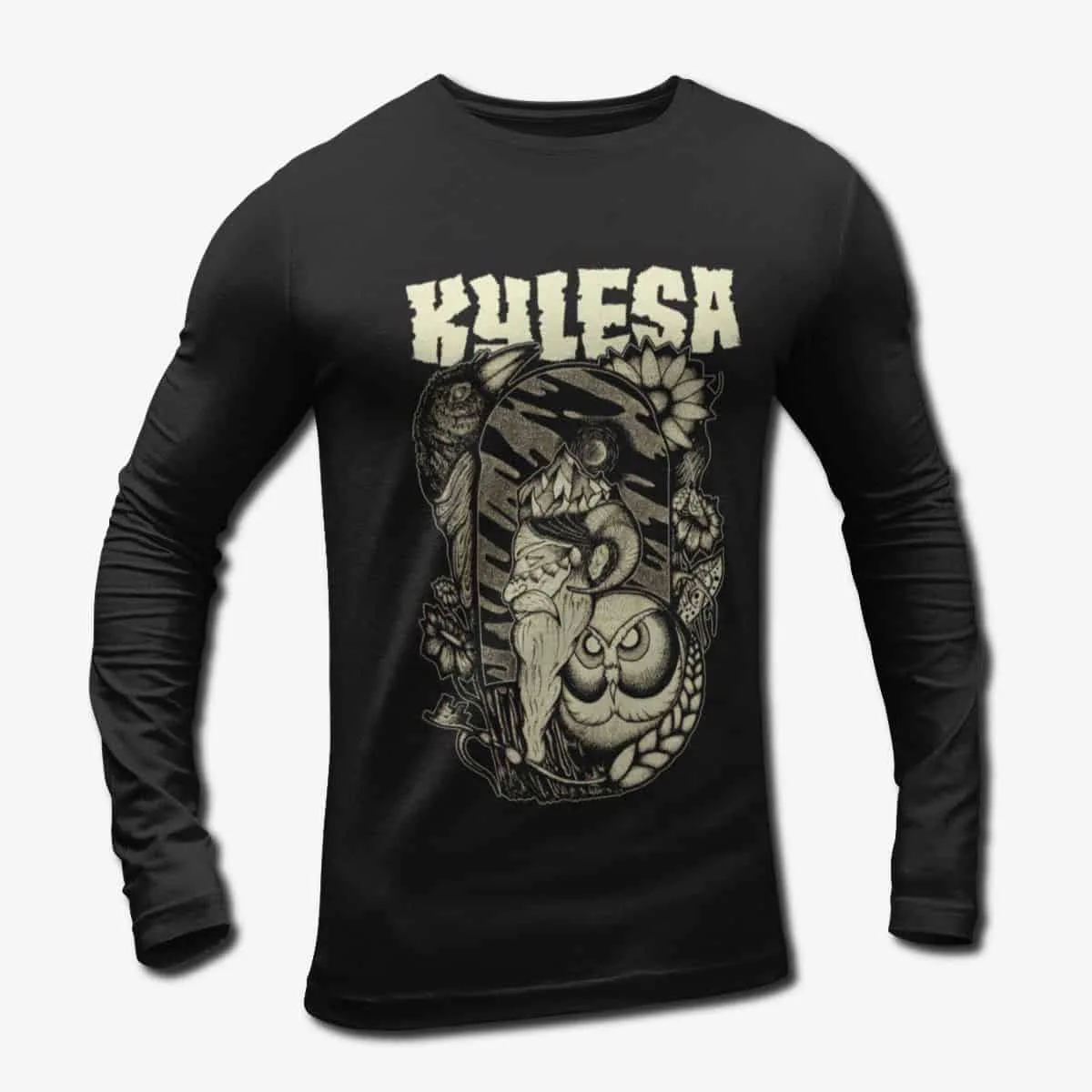 Kylesa Band Long Sleeve T-Shirt, Kylesa Artwork Longsleeve Tee, Progressive Metal Merch