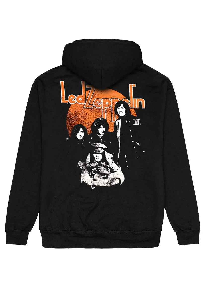 Led Zeppelin Orange Circle - Zipper Hoodie