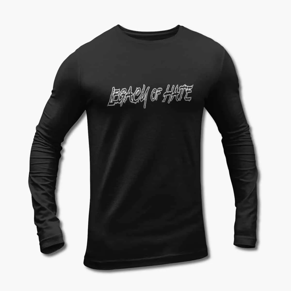 Legacy of Hate Long Sleeve T-Shirt, Legacy of Hate Logo Black Longsleeve T-Shirt, Death Metal Merchandise