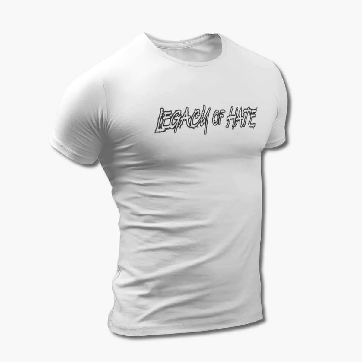 Legacy of Hate T-Shirt, Legacy of Hate Logo White T-Shirt, Death Metal Merchandise