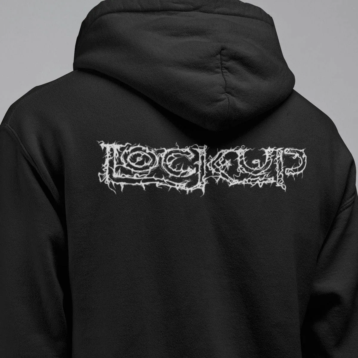 Lock Up Band Hoodie, LockUp Logo Hooded Sweatshirt, Grindcore, Death Metal Merch